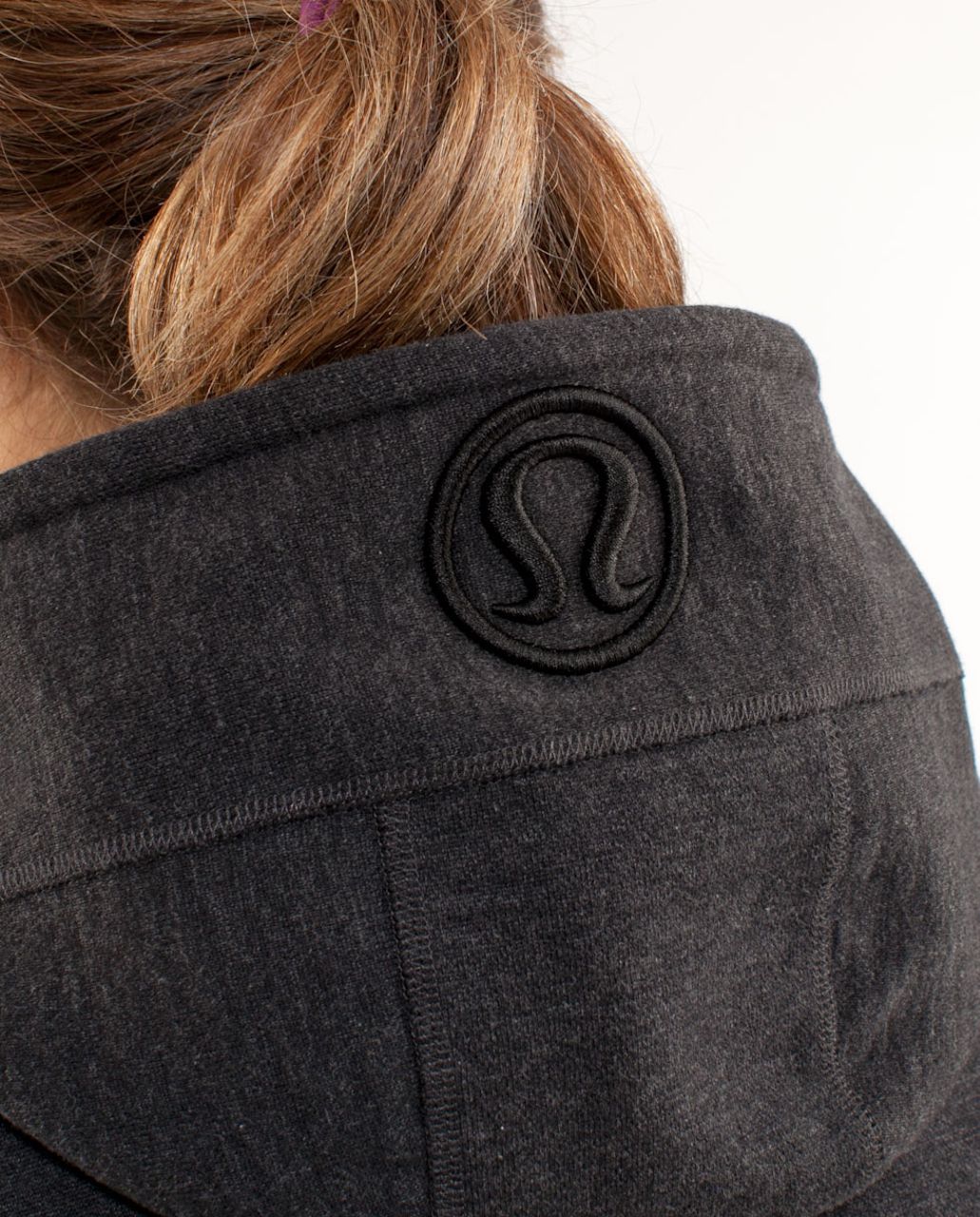 Lululemon Scuba Hoodie - Deep Coal Black Slub Salt & Pepper