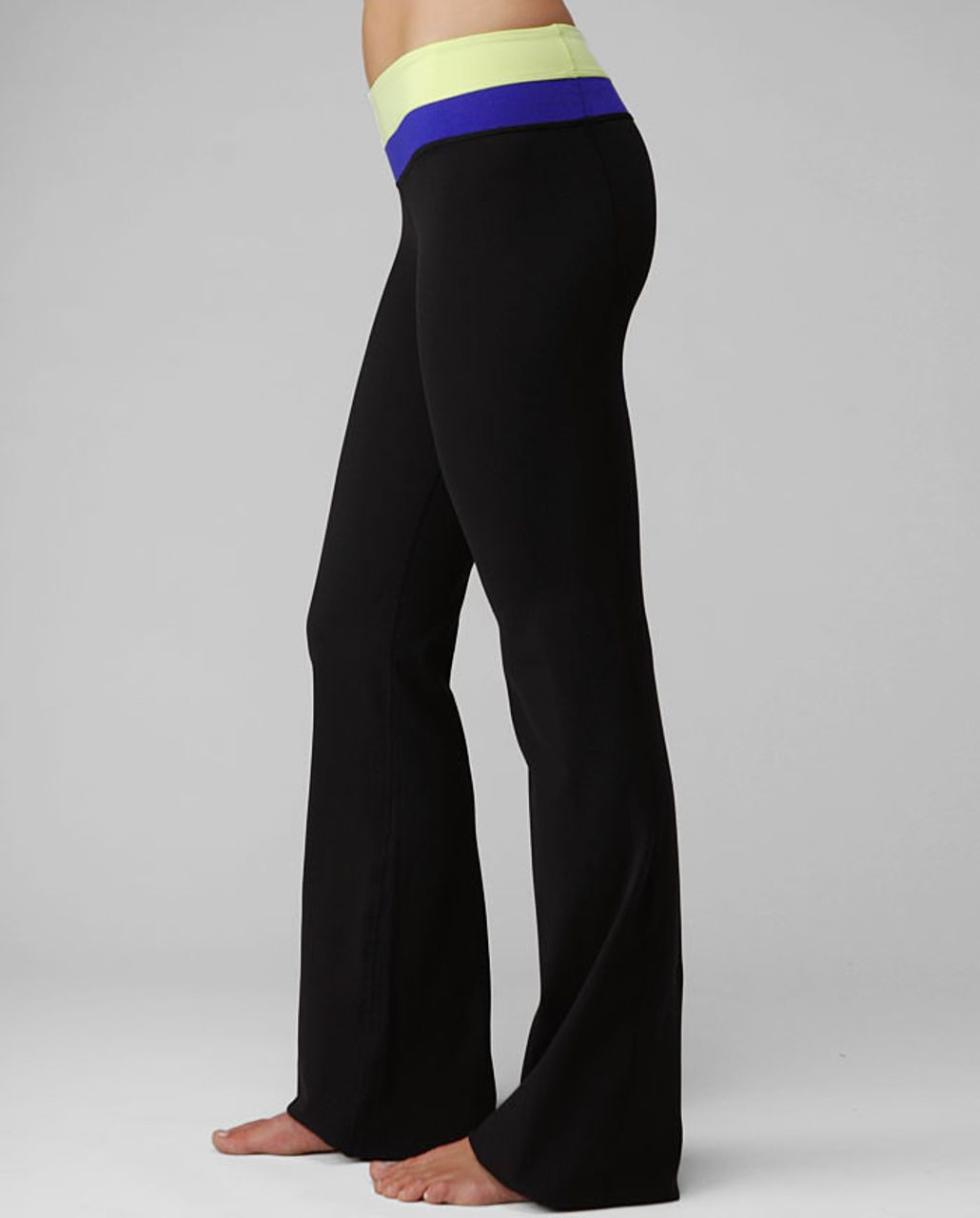 Lululemon Groove Pant (Regular) - Black / Wish Blue - lulu fanatics