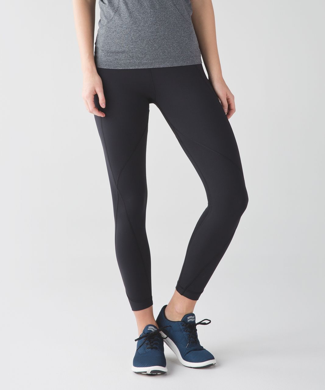 Lululemon Ebb to Street Tight *Shine - Black / Silver - lulu fanatics