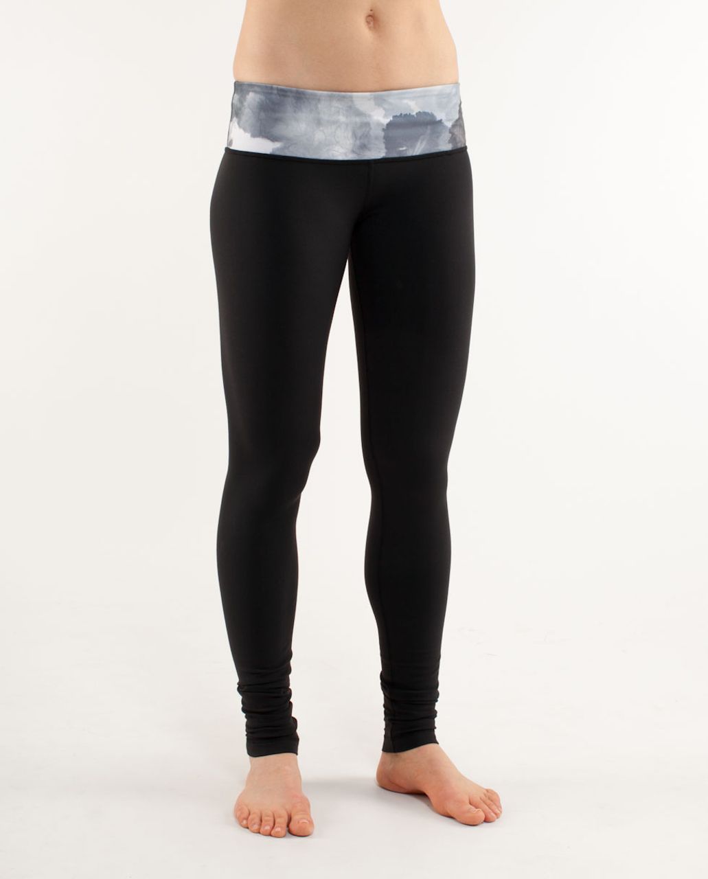 Lululemon Wunder Under Pant - Black / White Coal Tinted Canvas Super - lulu  fanatics