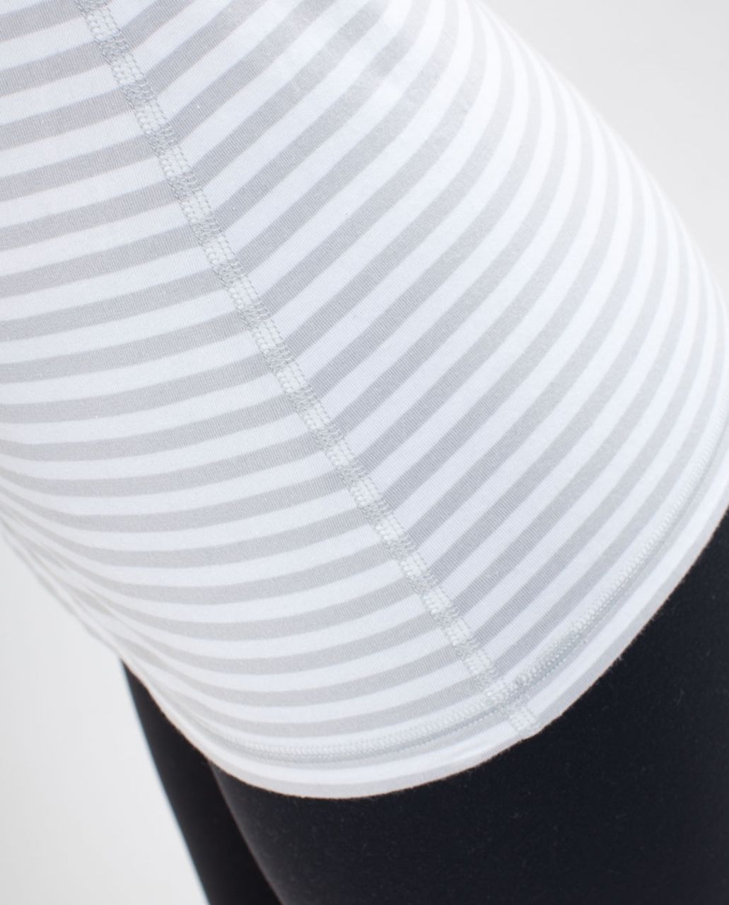 Lululemon Lively Crewneck Tee *Vitasea - Silver Spoon White Narrow Bold Multi Stripe