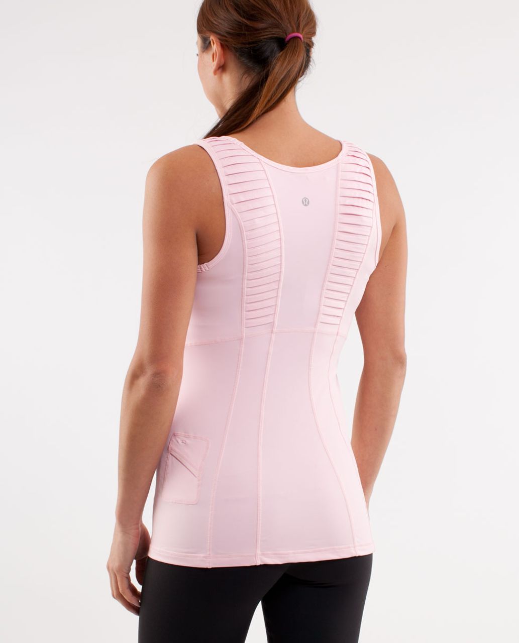 Lululemon Run:  Stay On Course Tank - Pig Pink /  Heathered Pig Pink