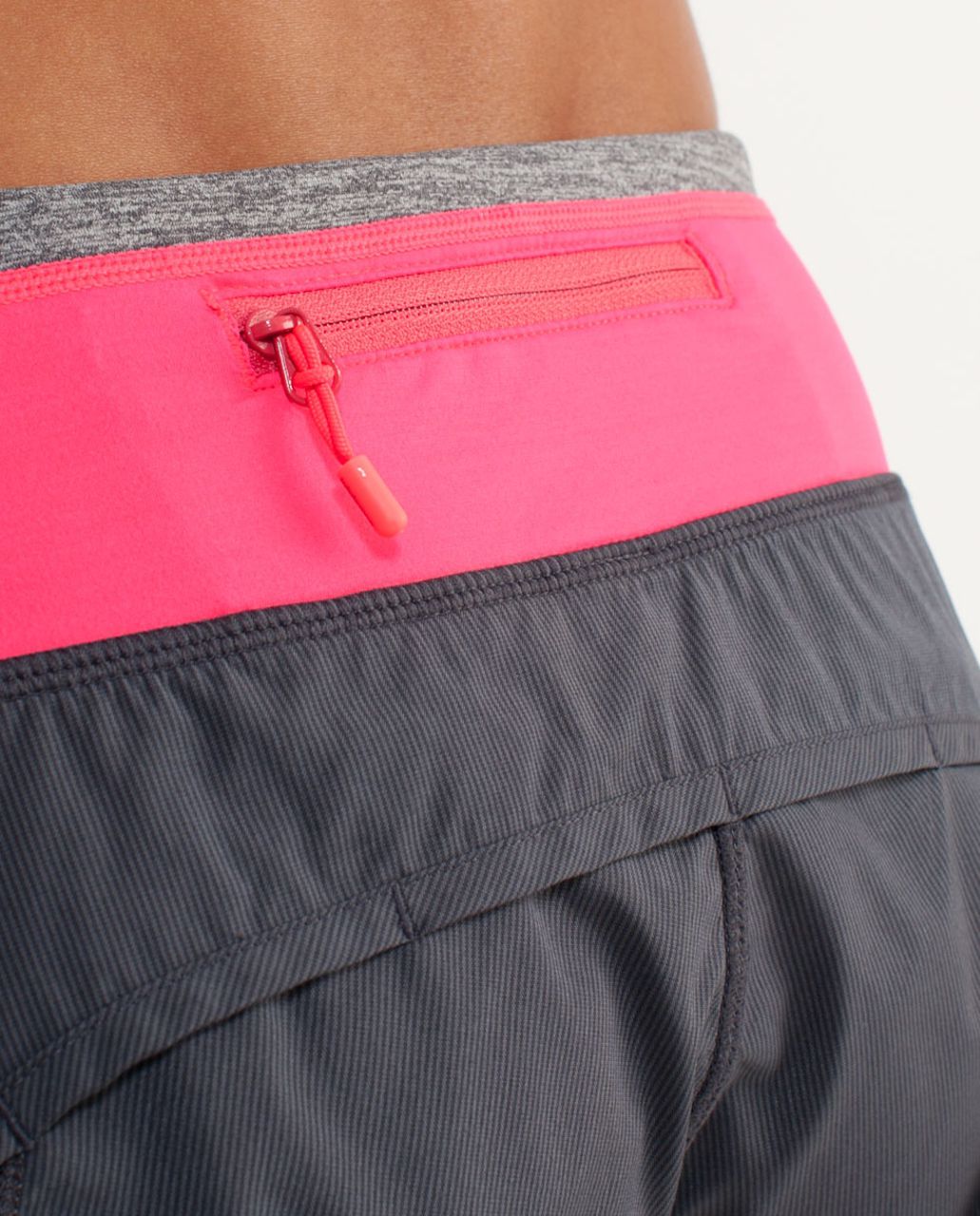 Lululemon Turbo Run Short - Coal / Flash - lulu fanatics