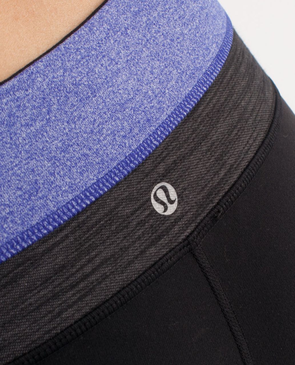 Lululemon Groove Short - Black /  Heathered Pigment Blue /  Black Deep Coal Slub Denim