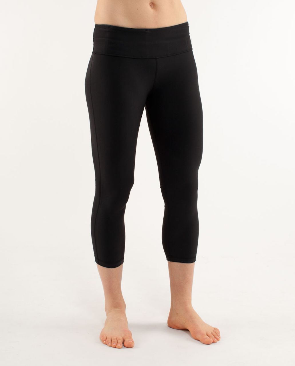 Lululemon Wunder Groove Crop - Black /  Greys Pique /  Quilting Winter 22