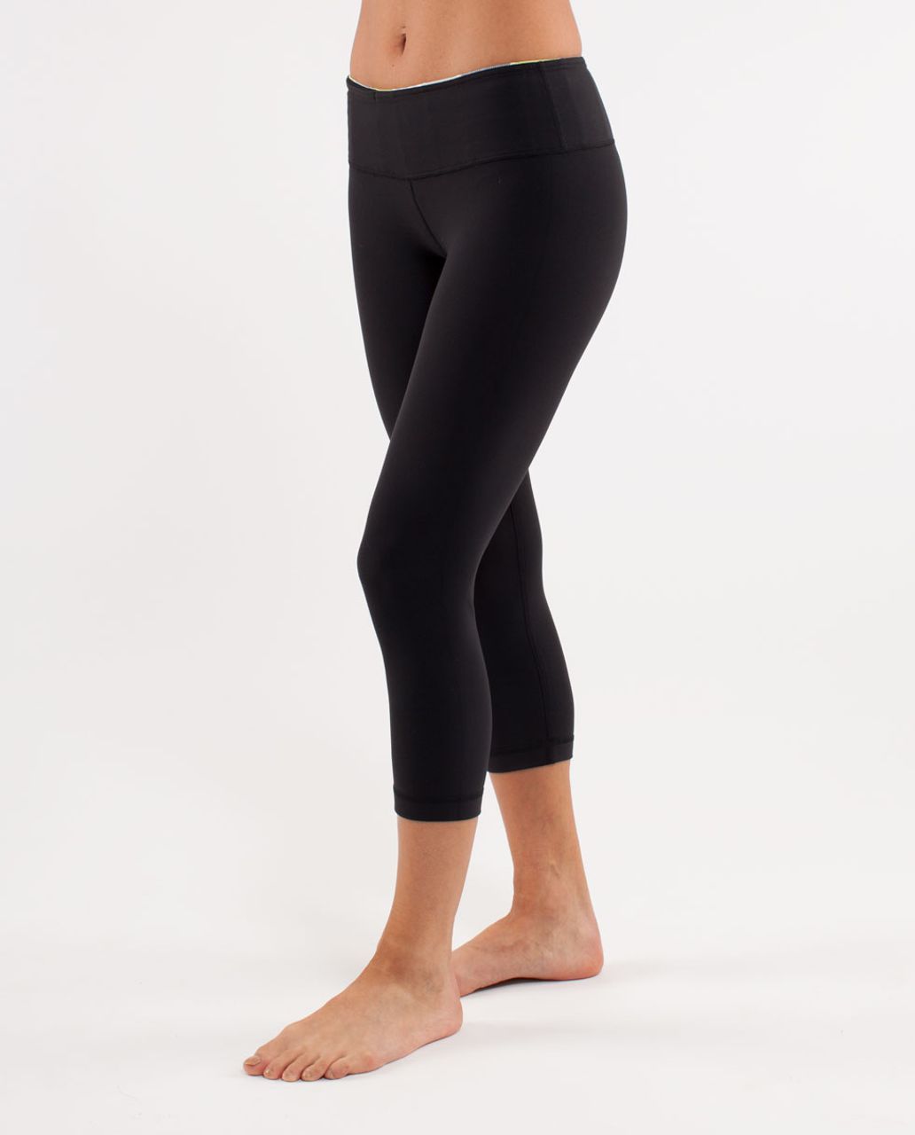 Lululemon Wunder Under Crop - Black /  Quilting Winter 24