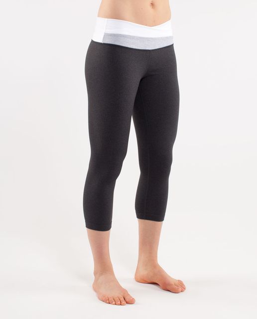 Lululemon Astro Wunder Under Crop - Black / Deep Coal / Flash