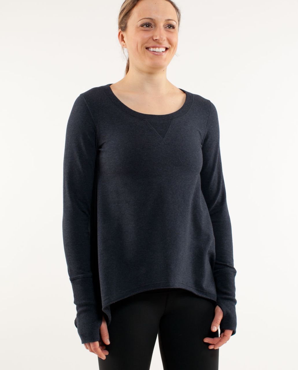 Lululemon Tea Lounge Pullover - Heathered Deep Navy