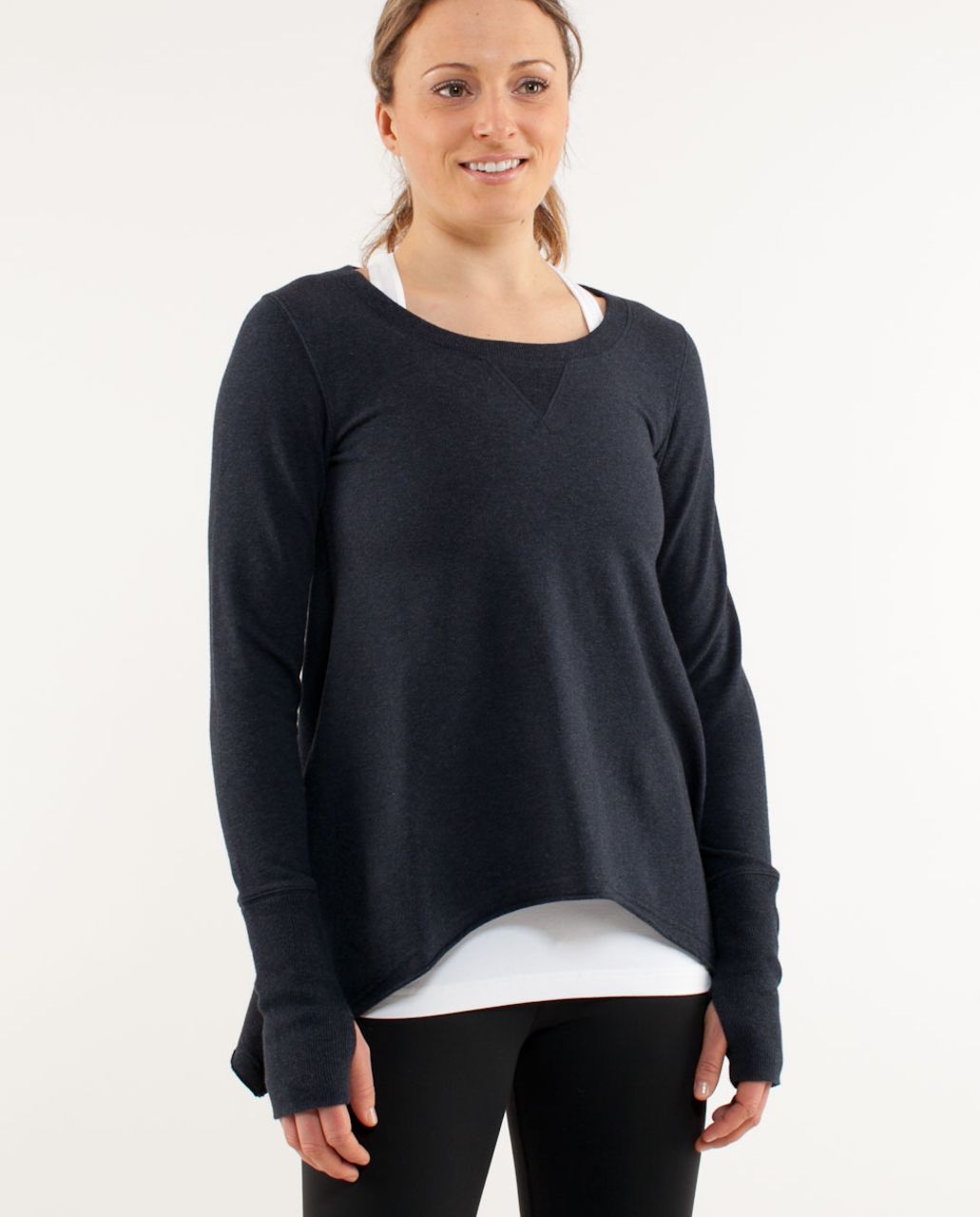 Lululemon Tea Lounge Pullover - Heathered Deep Navy