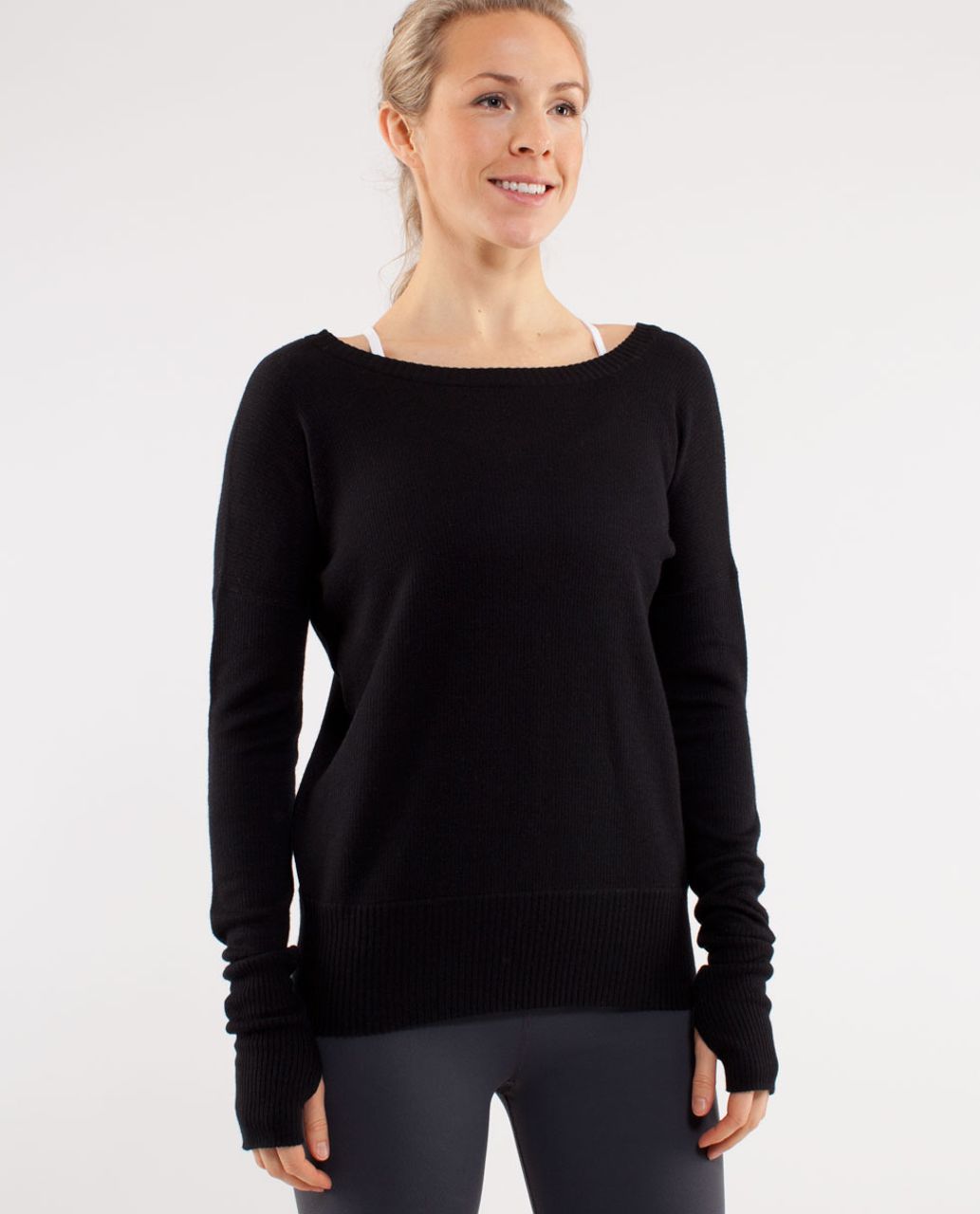 Lululemon Yin Me Pullover - Black /  Coal