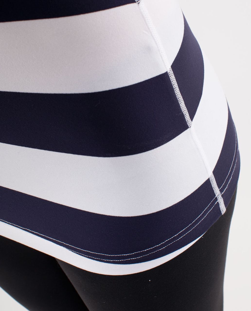 Lululemon Cool Racerback - Wide Bold Stripe White Deep Indigo /  Quiet Stripe White Deep Indigo (Striped Contrast)