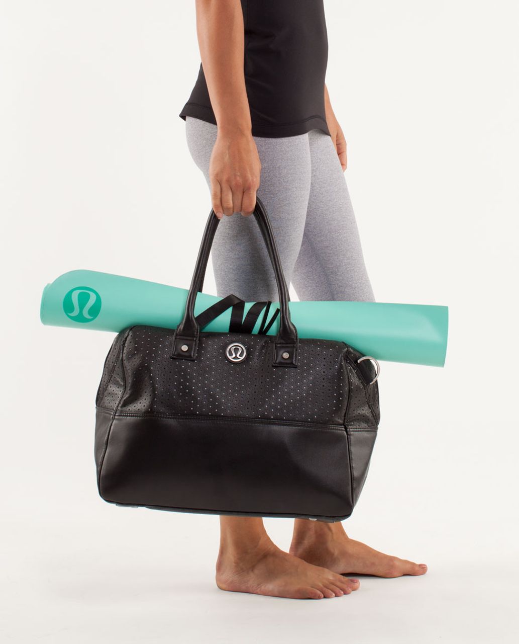 lululemon leather gym bag