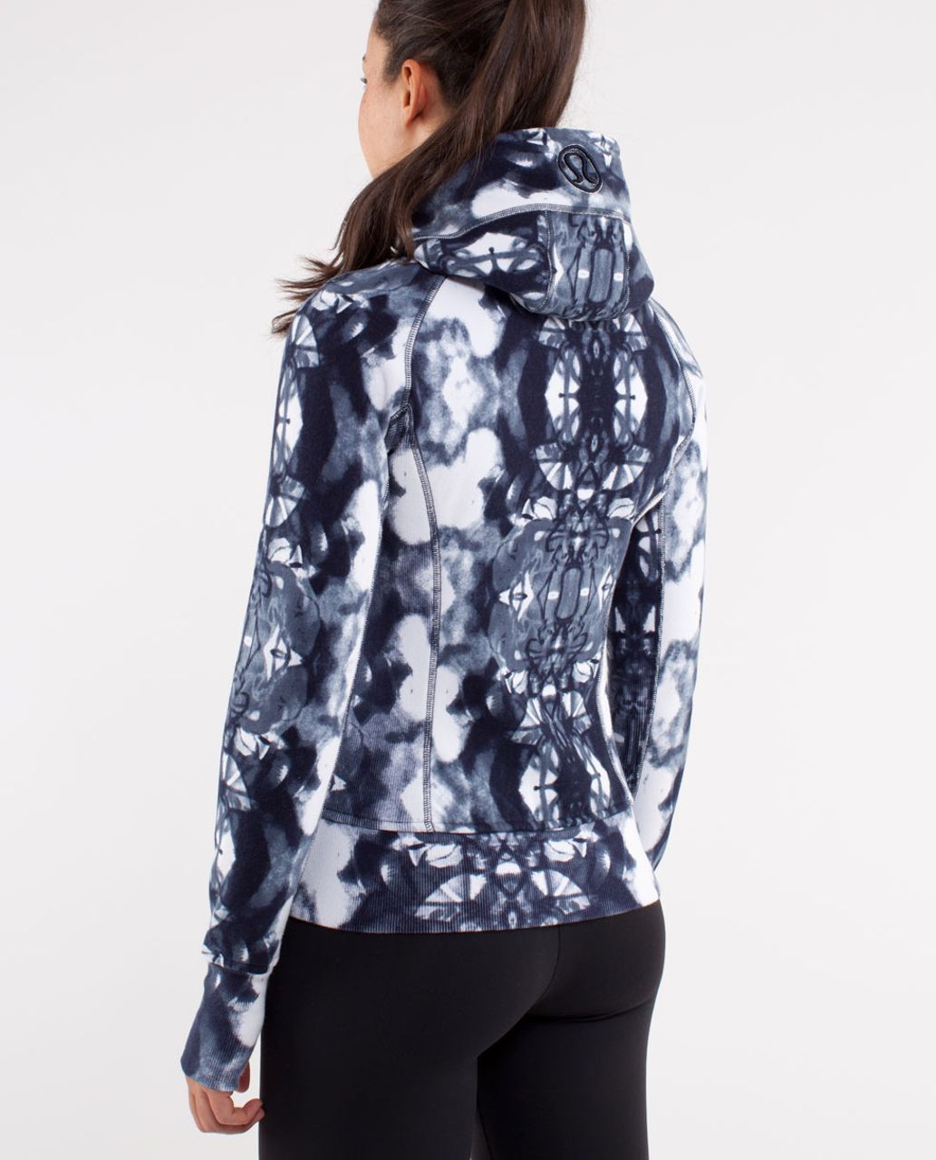 Lululemon Scuba Hoodie *Print - Ink Blot White Deep Indigo /  Deep Indigo