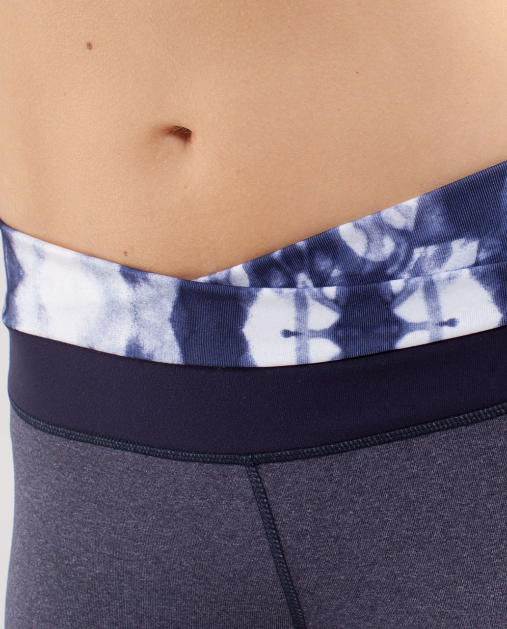 Lululemon Astro Wunder Under Crop - Heathered Deep Indigo / Ink Blot White  Deep Indigo - lulu fanatics