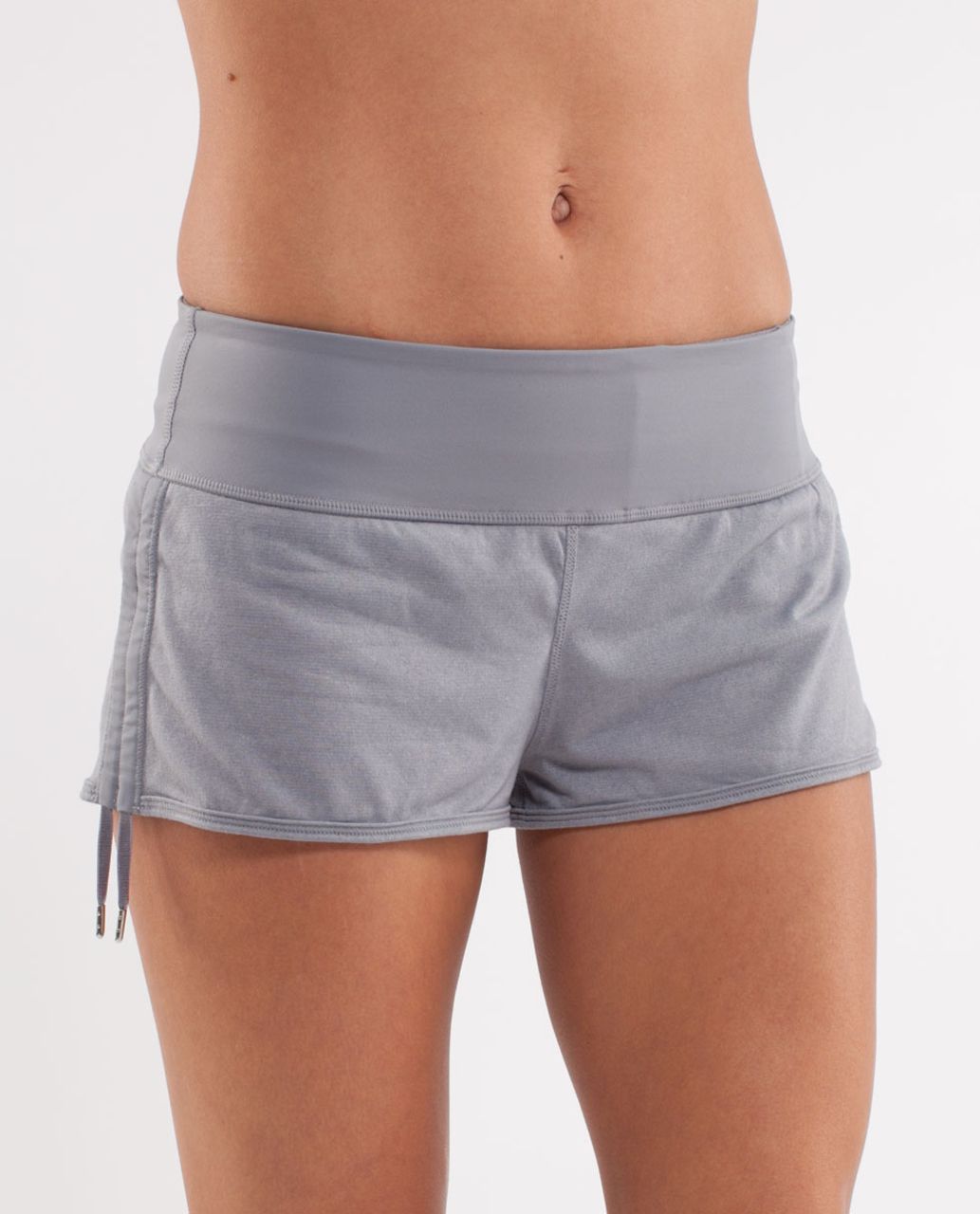 Lululemon Hot Move Short - Heathered Fossil /  Fossil