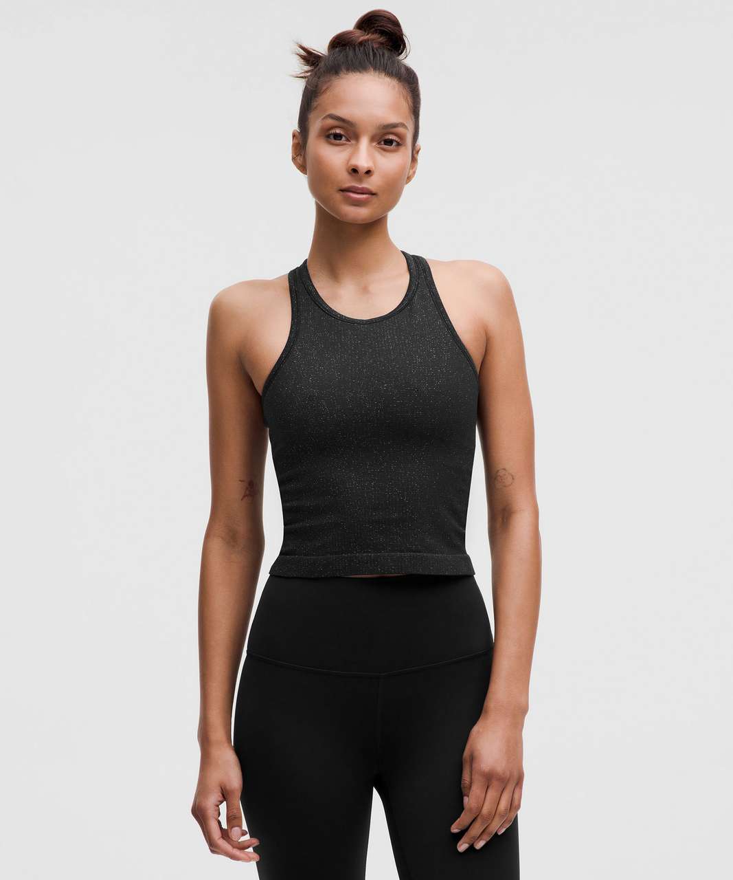 Lululemon Ebb to Street Cropped Racerback Tank Top *Sparkle Lululemon Ebb to Street Cropped Racerback Tank Top *Sparkle