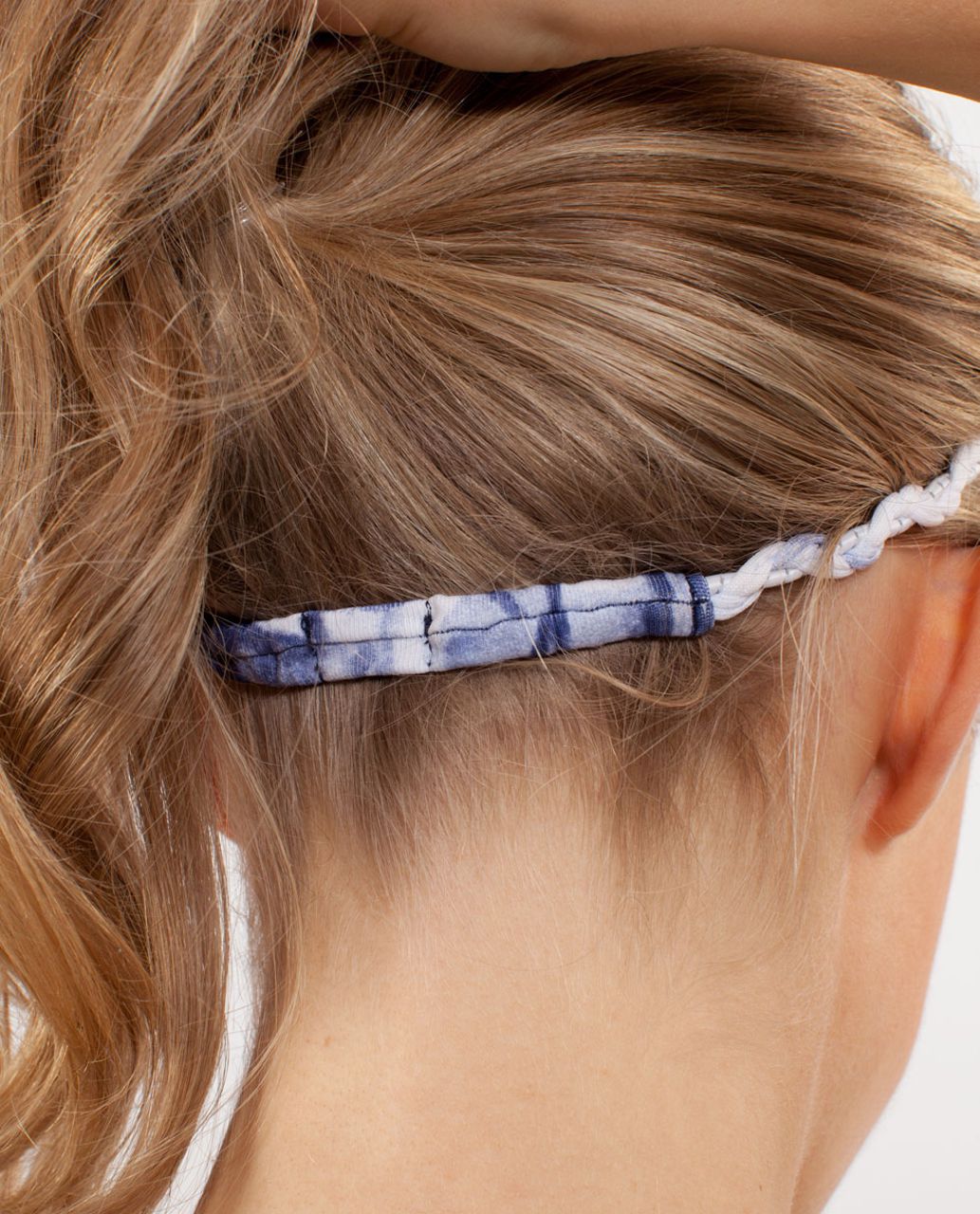 Lululemon Braided Headband - Ink Blot White Deep Indigo