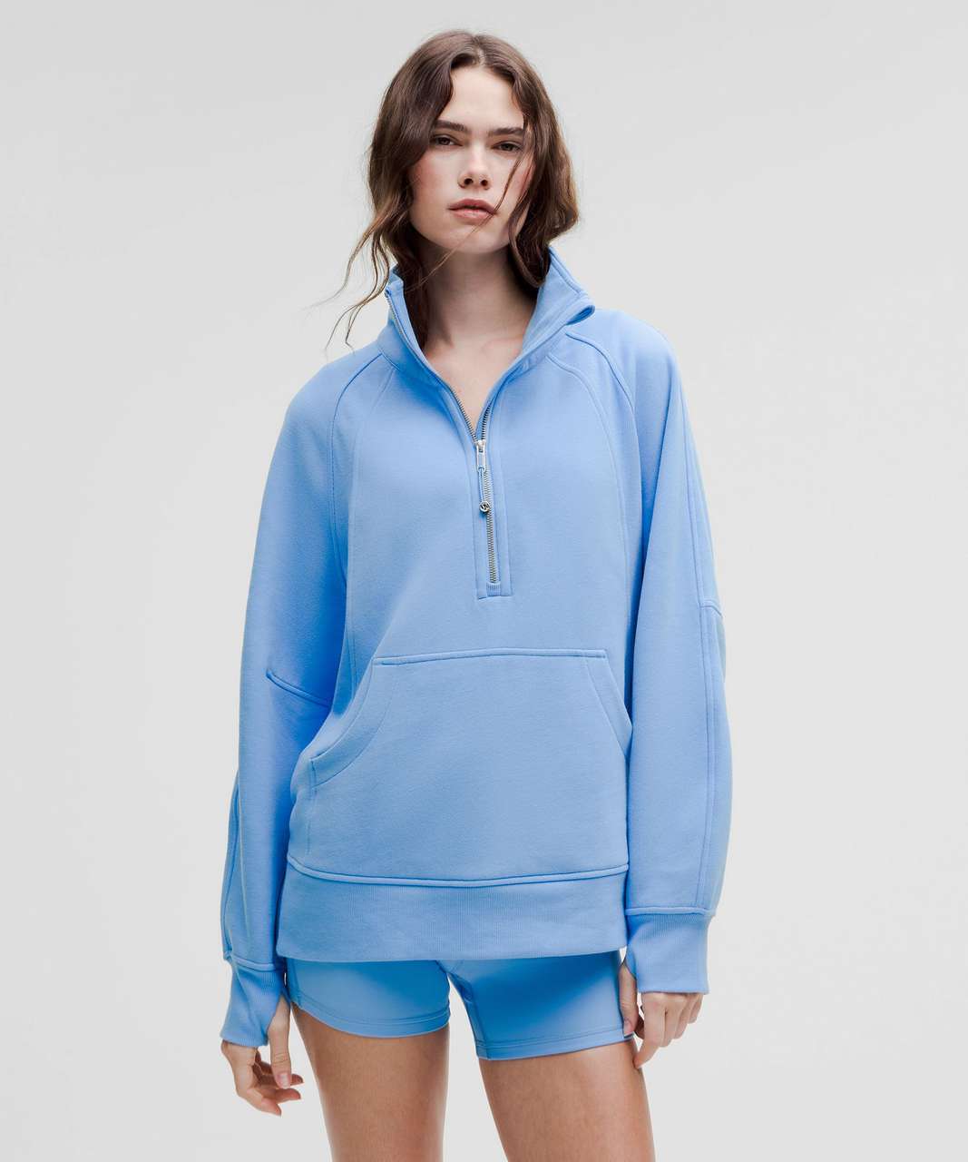 Lululemon Scuba Oversized Funnel-Neck Half Zip *Long - Aero Lululemon Scuba Oversized Funnel-Neck Half Zip *Long - Aero