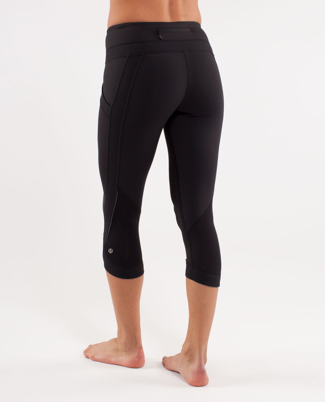 Lululemon Run A Marathon Crop II - Black - lulu fanatics