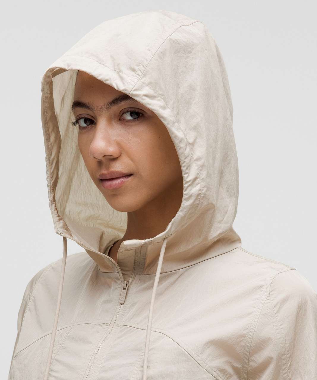 Lululemon Drawstring Water-Resistant Hooded Jacket - Mojave Lululemon Drawstring Water-Resistant Hooded Jacket - Mojave