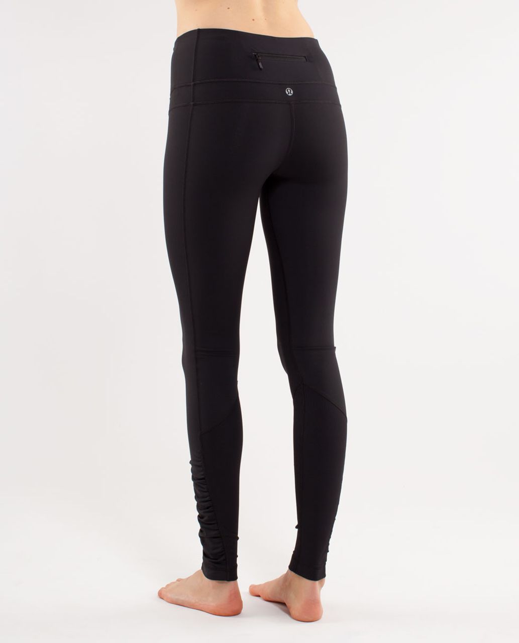 Lululemon Speed Wunder Tight *Asym Free Spirit Ice Grey Black / Black Size  10