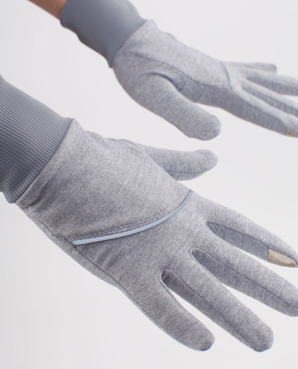 Lululemon Brisk Run Gloves - Heathered Fossil