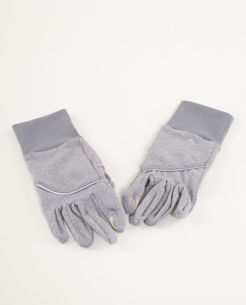 Lululemon Brisk Run Gloves - Heathered Fossil