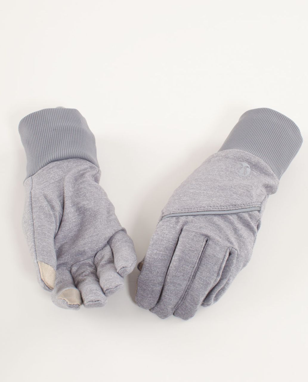 Lululemon Brisk Run Gloves - Heathered Fossil