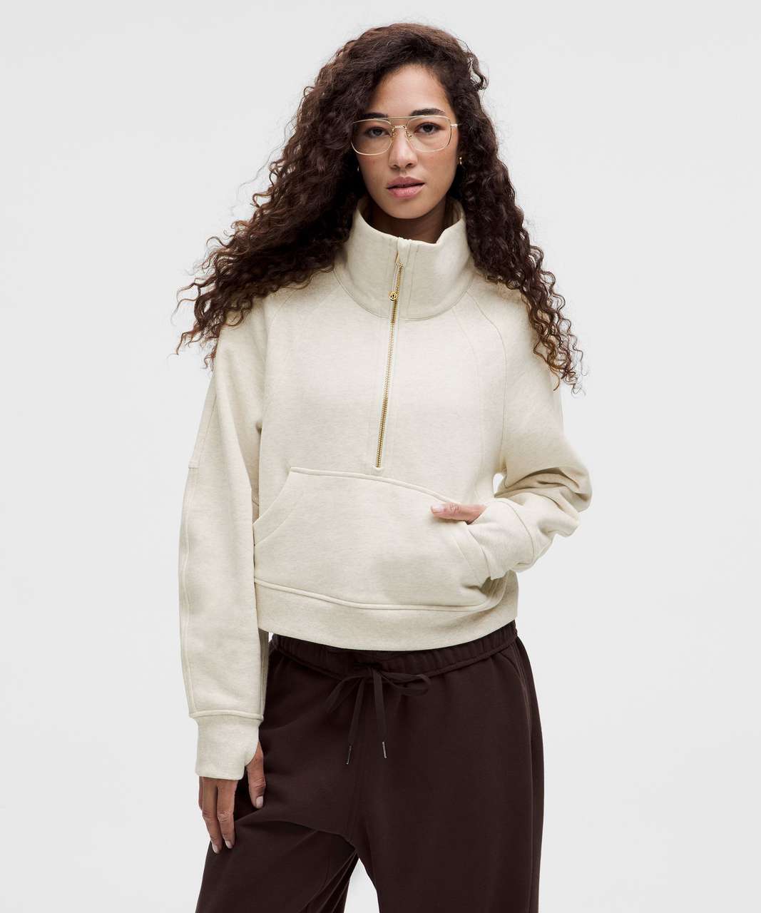 Lululemon Scuba Oversized Funnel-Neck Half Zip - Heathered Lululemon Scuba Oversized Funnel-Neck Half Zip - Heathered