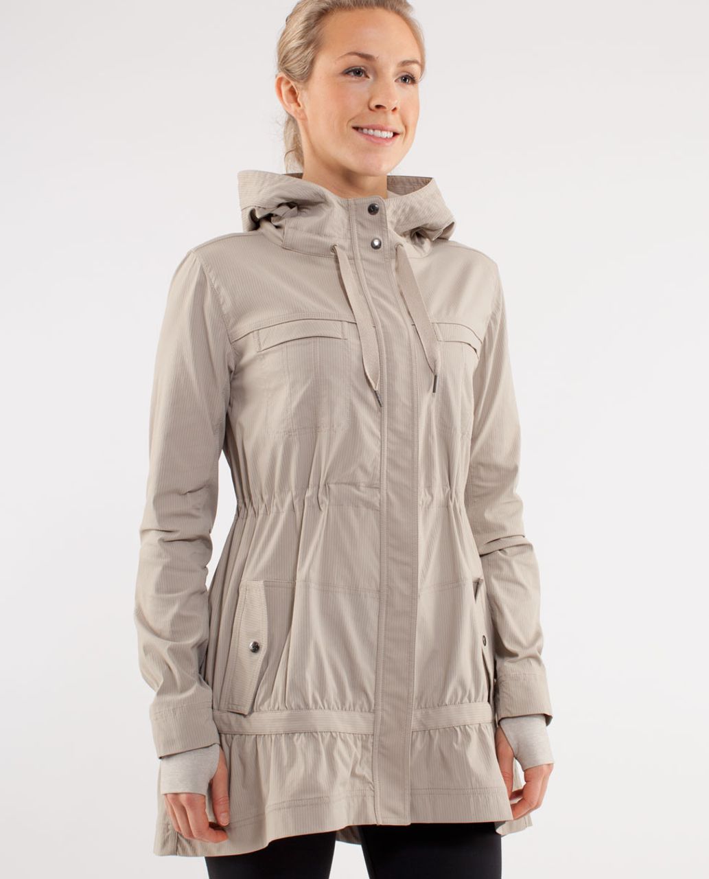 Lululemon Apres Practice Anorak - Classic Tan /  Heathered Classic Tan