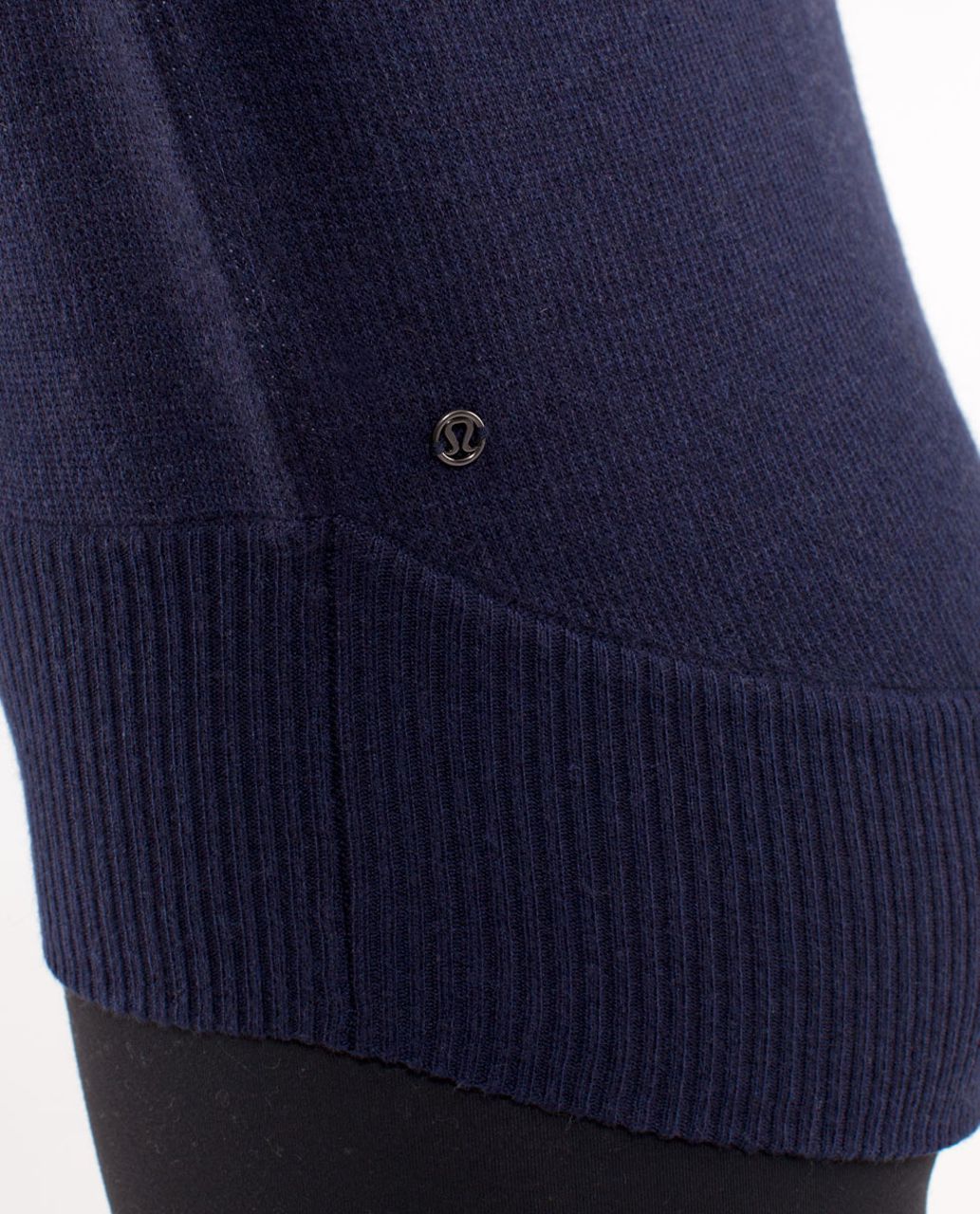 Lululemon Yin Me Pullover - Heathered Deep Indigo /  White