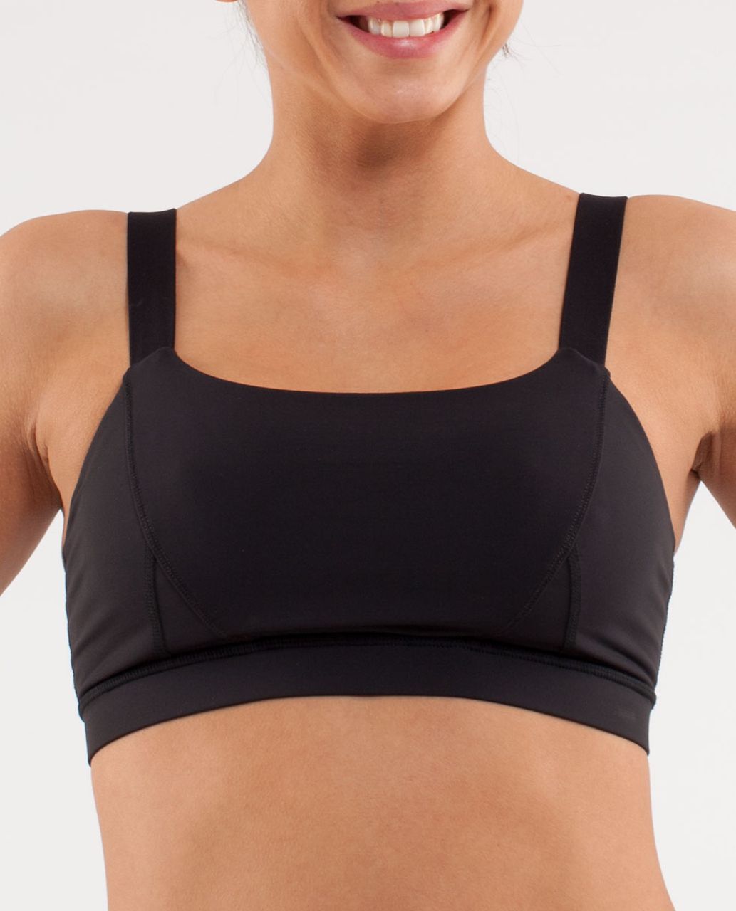 Lululemon Women 36C Black Up For It Sports Bra Medium Impact Adjustable  Straps Size L - $40 - From Amy