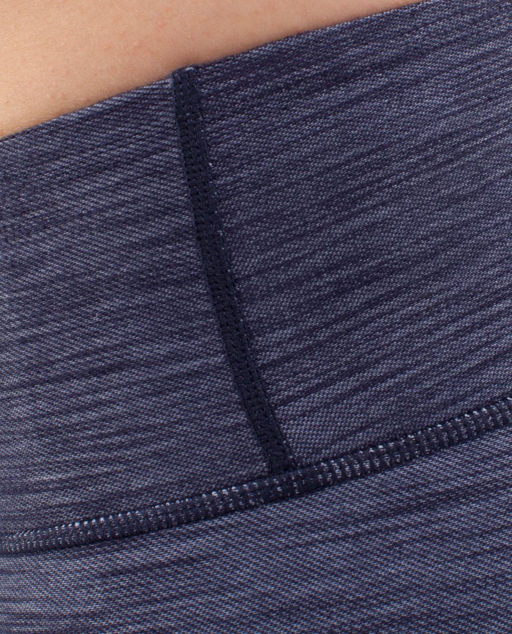 Lululemon Wunder Under Crop*Denim - Deep Indigo /  White