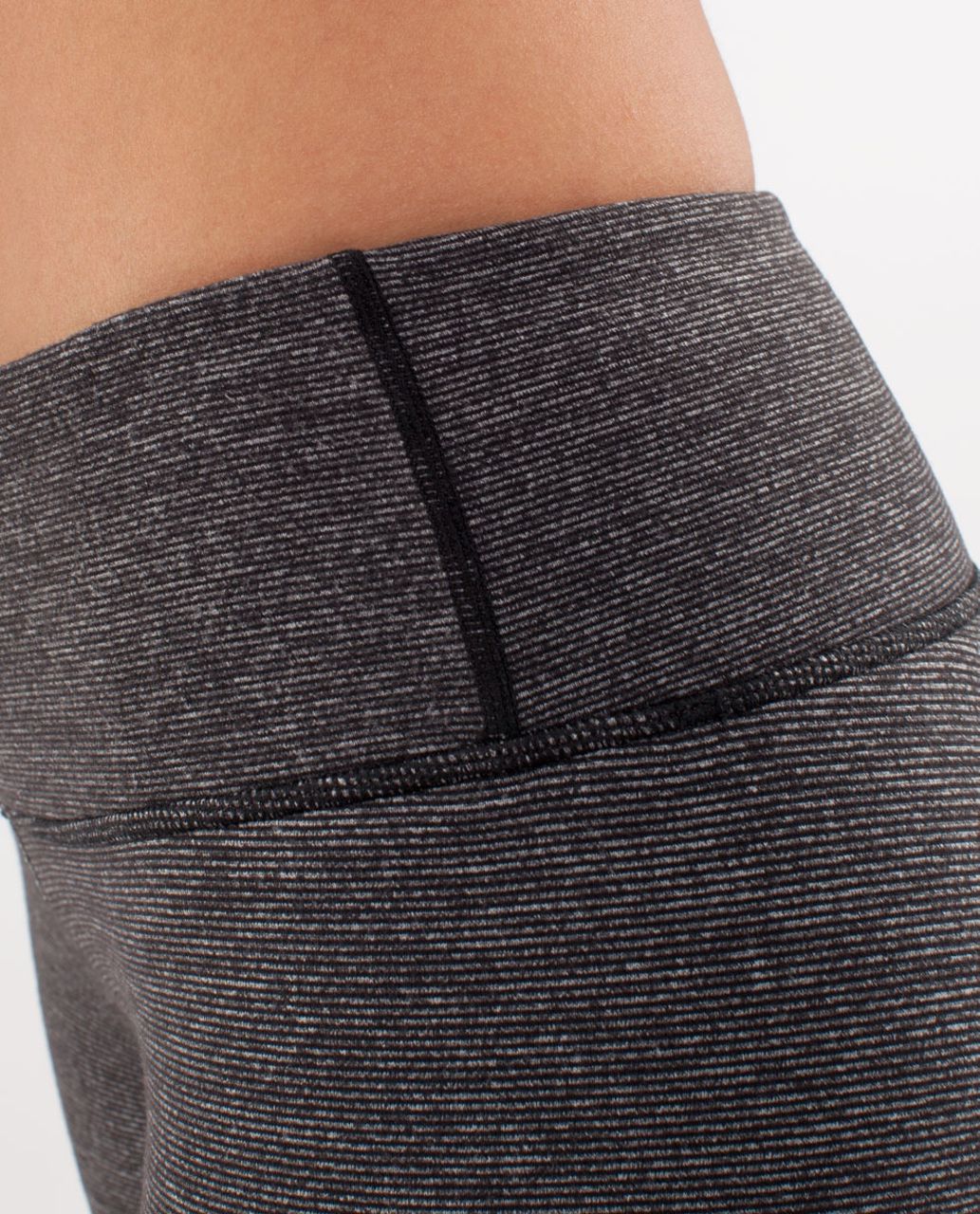 Lululemon Wunder Under Crop *Reversible - Black / Wee Stripe Black ...