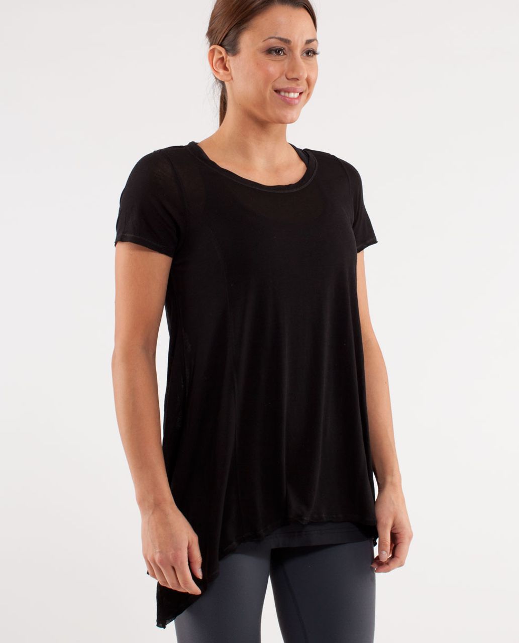 Lululemon Full Expression Short Sleeve Tee - Black - lulu fanatics