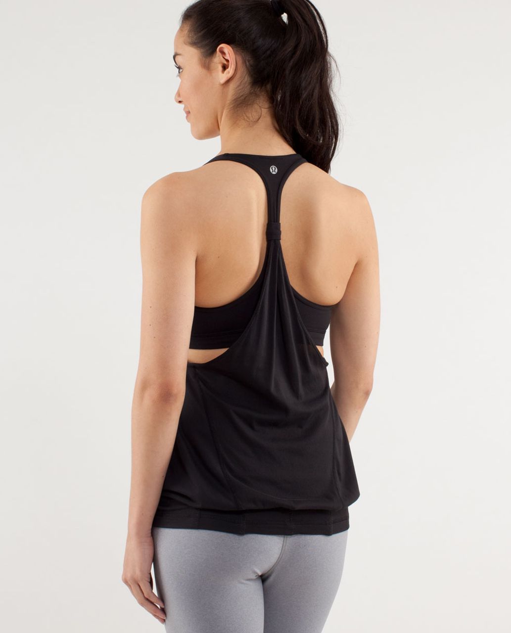 LULULEMON No Limits Built In Bra Black Tank Top Size 6 - Helia Beer Co