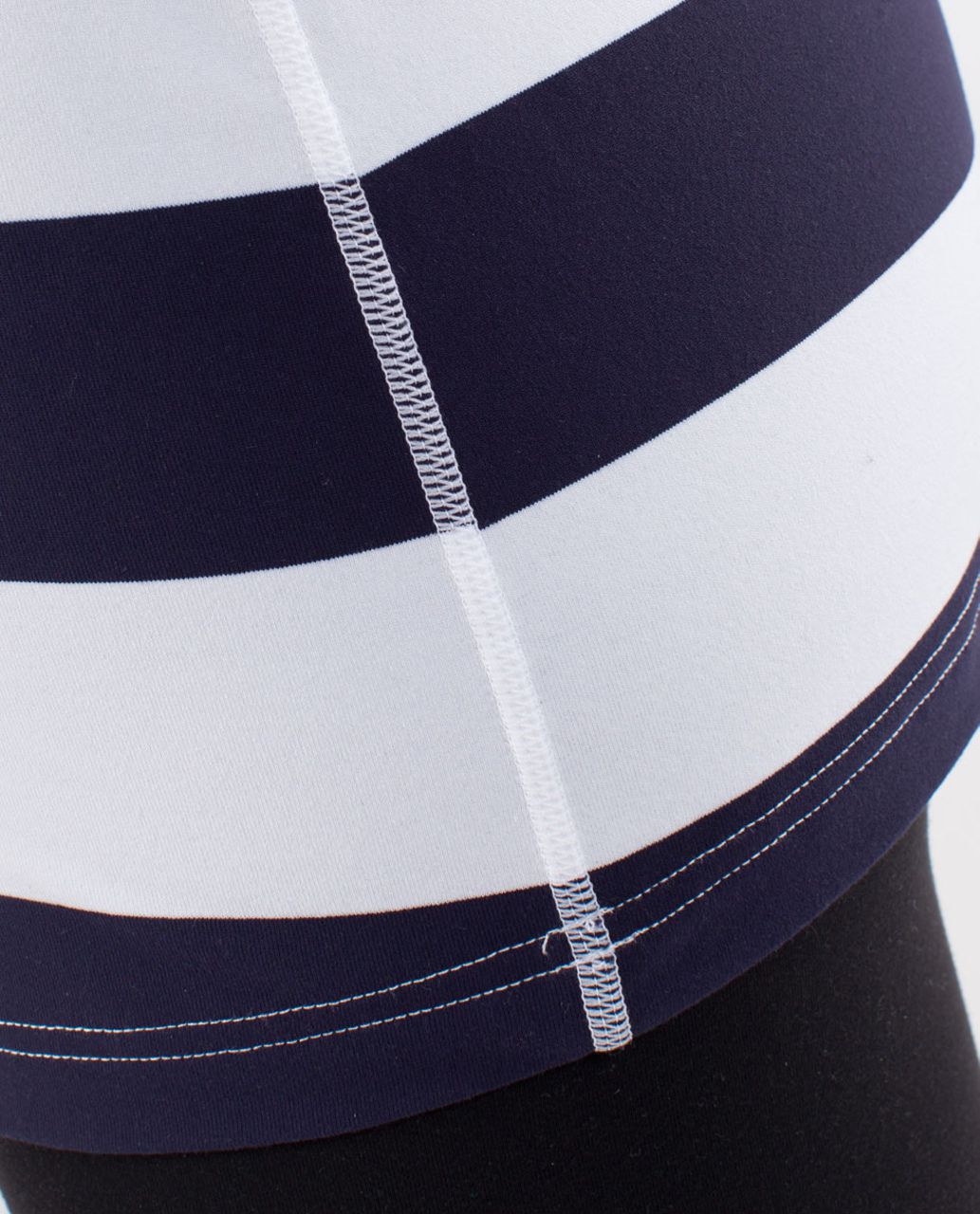 Lululemon Cool Racerback - Wide Bold Stripe White Deep Indigo /  Quiet Stripe White Deep Indigo (White Contrast)