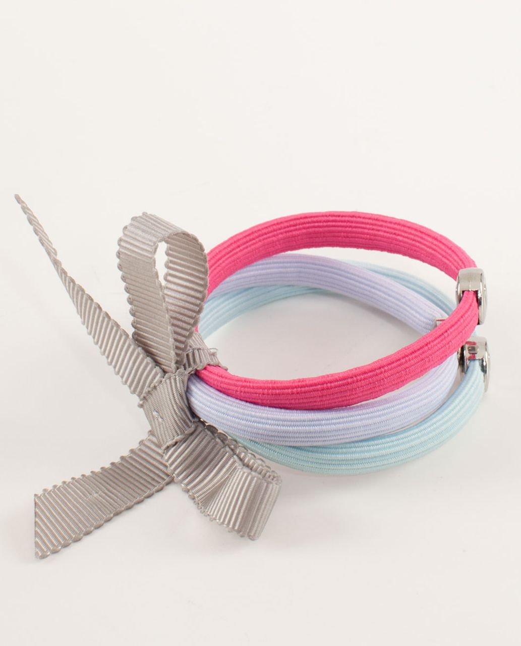 Lululemon Lulu Hair Ties *Charms (3 pk) - Paris Pink /  Lavender Dusk /  Aquamarine