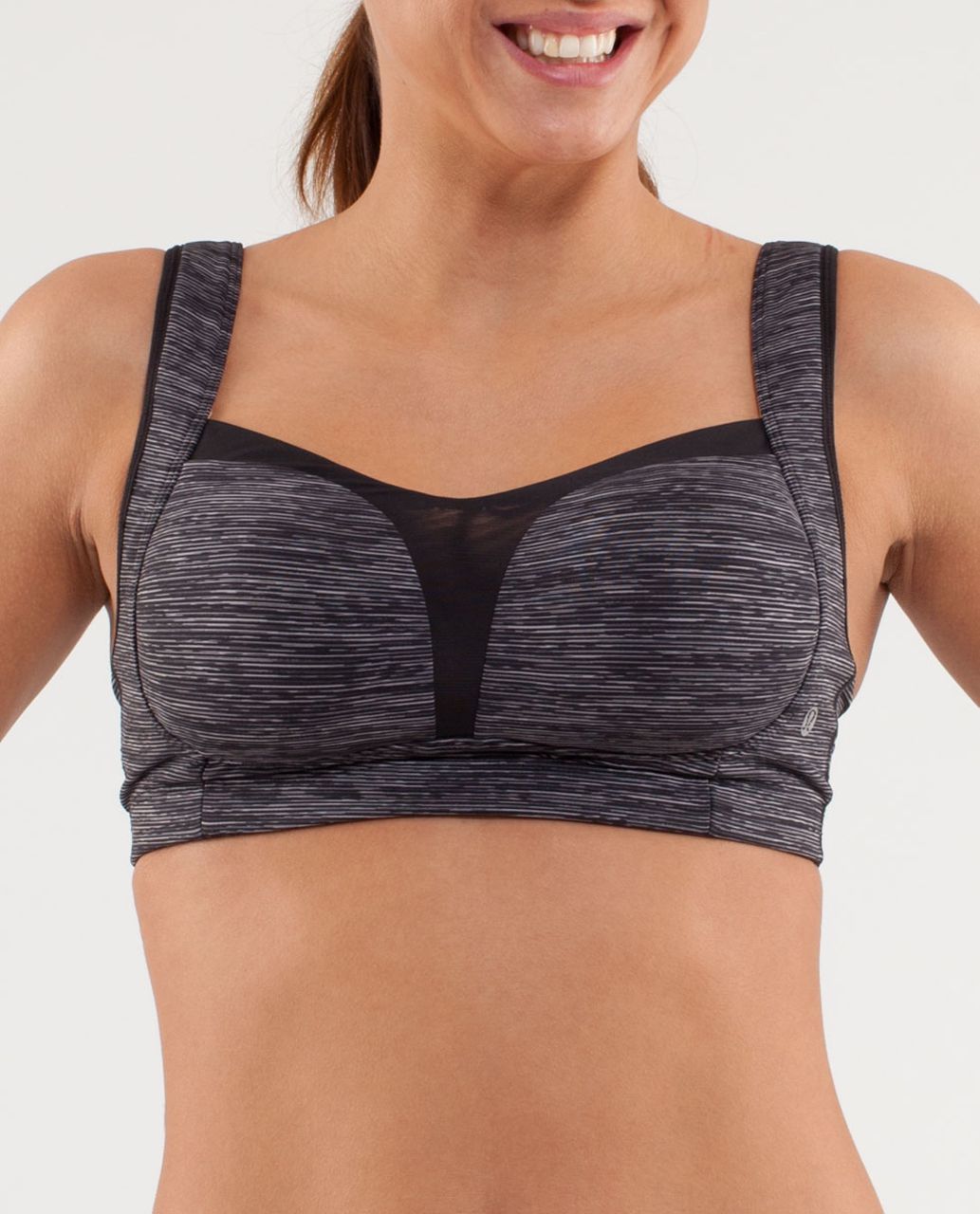 Lululemon women's Black/Gray Tata tamer sports bra size 32D