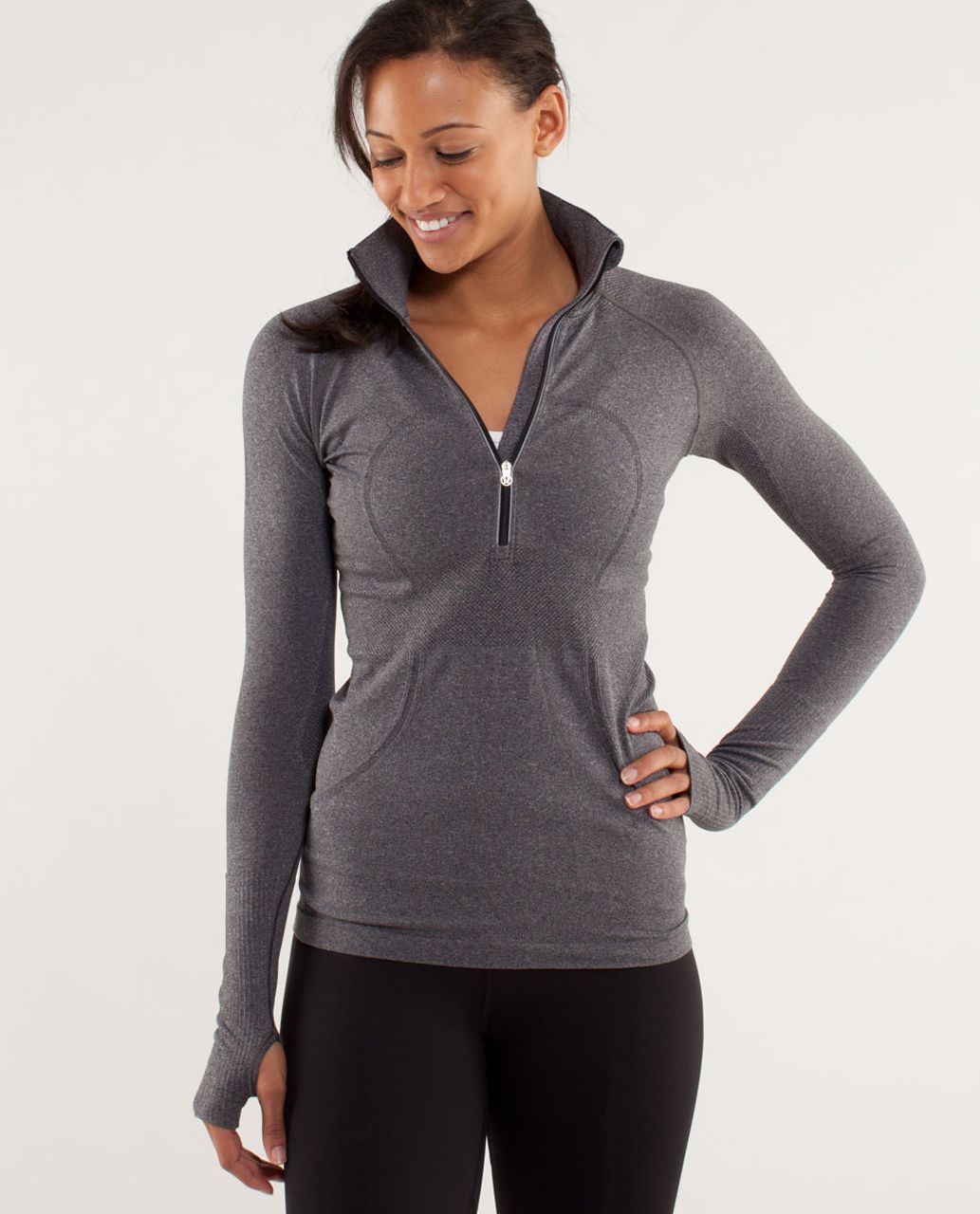 Lululemon Run: Swiftly Tech 1/2 Zip - Black - lulu fanatics