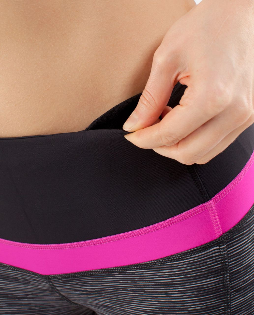 Lululemon Run:  Spirit Tight II - Wee Are From Space Black Combo /  Paris Pink /  Black