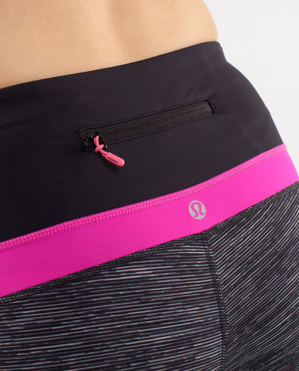 Lululemon Run:  Spirit Tight II - Wee Are From Space Black Combo /  Paris Pink /  Black