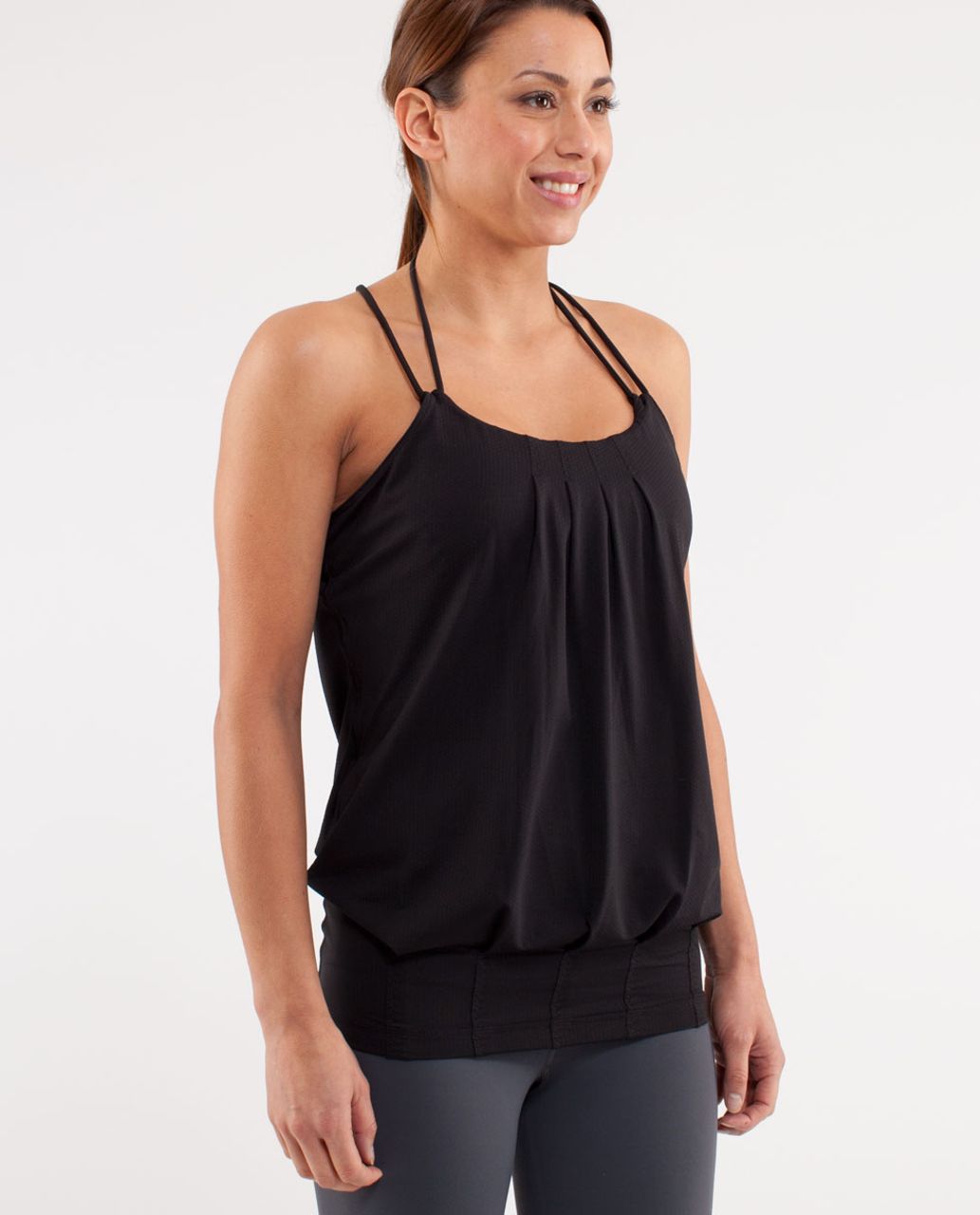 LULULEMON YOGA FLOW & Go Tank Black Size 10 EUC £21.86 - PicClick UK