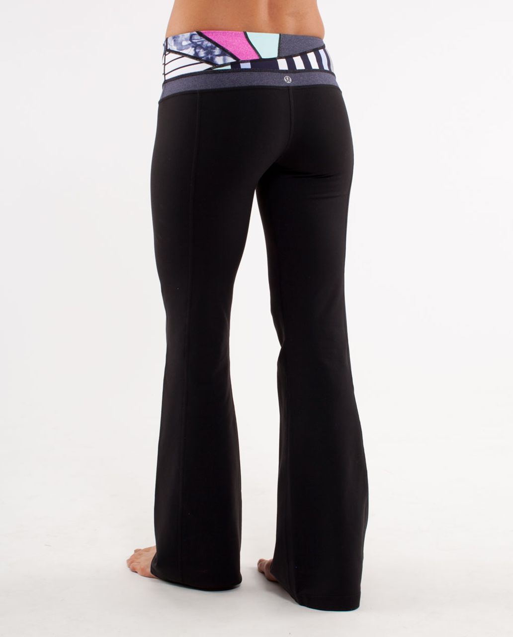 Lululemon Groove Pant III (Tall) - Black / Ying Yang Stripe White