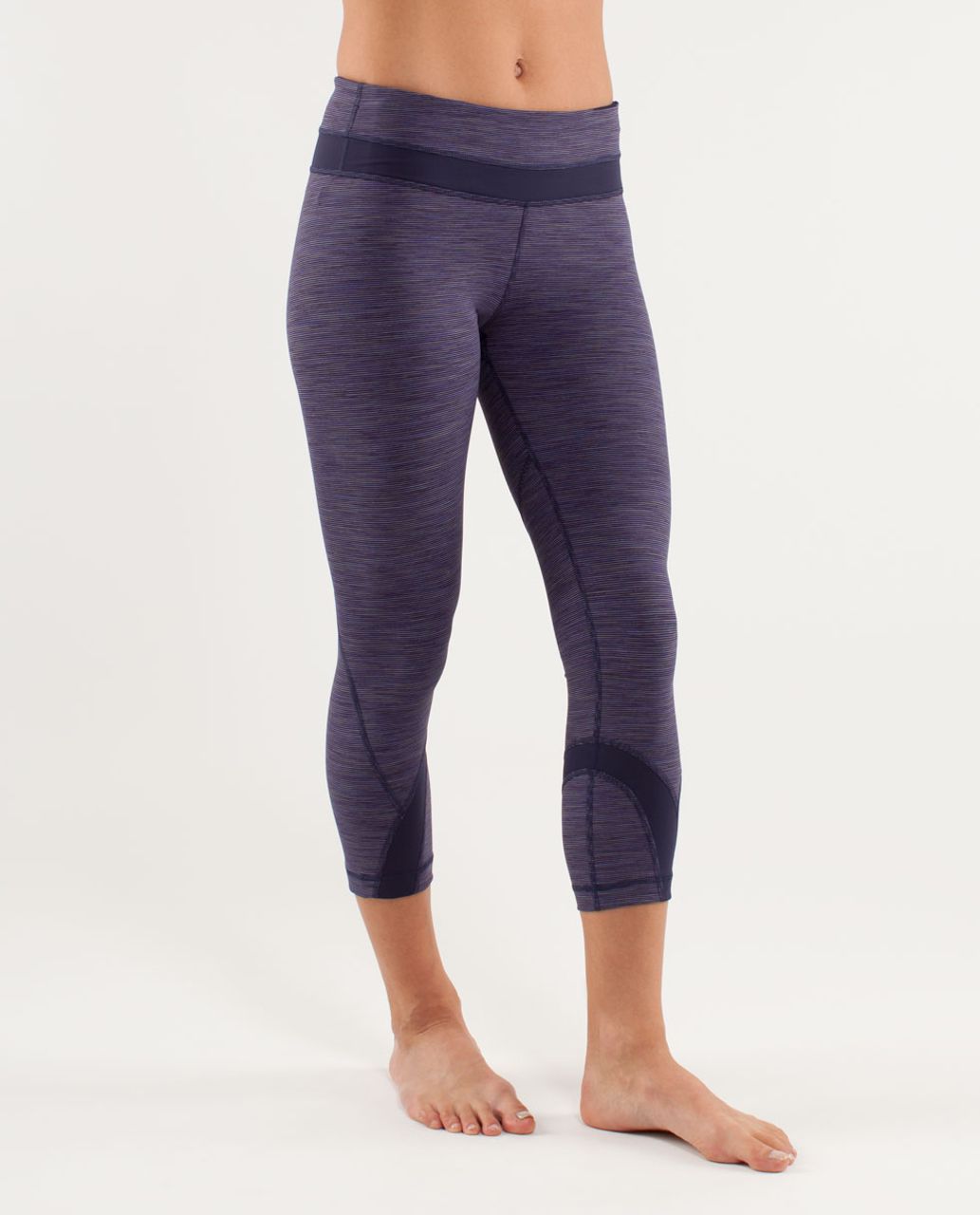 Lululemon Run:  Inspire Crop II - Wee Are From Space Deep Indigo  /  Deep Indigo