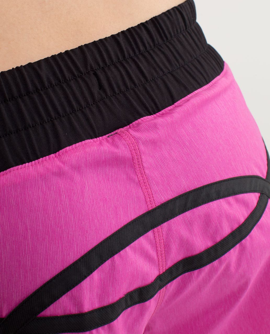 Lululemon Run:  Tracker Short II - Paris Pink /  Black