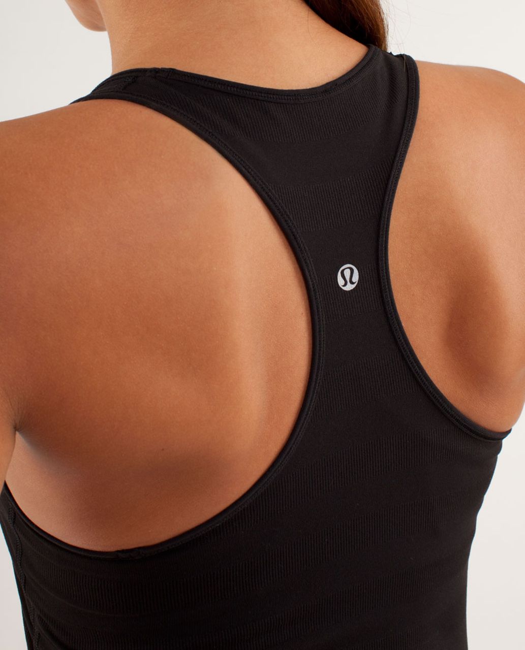 Lululemon Cool Racerback *Striped Rib - Black