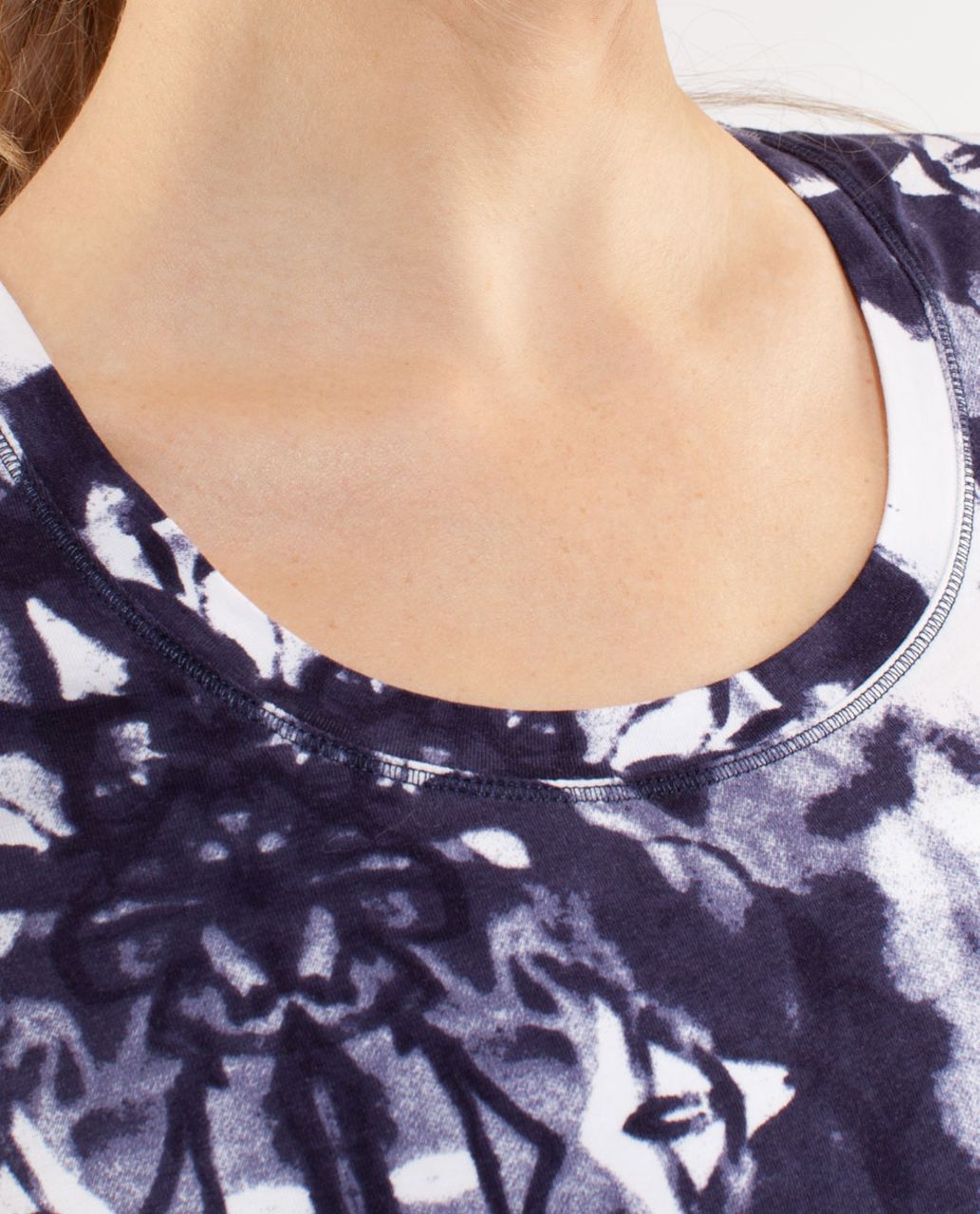 Lululemon Every Yogi Tee *Print - Ink Blot White Deep Indigo