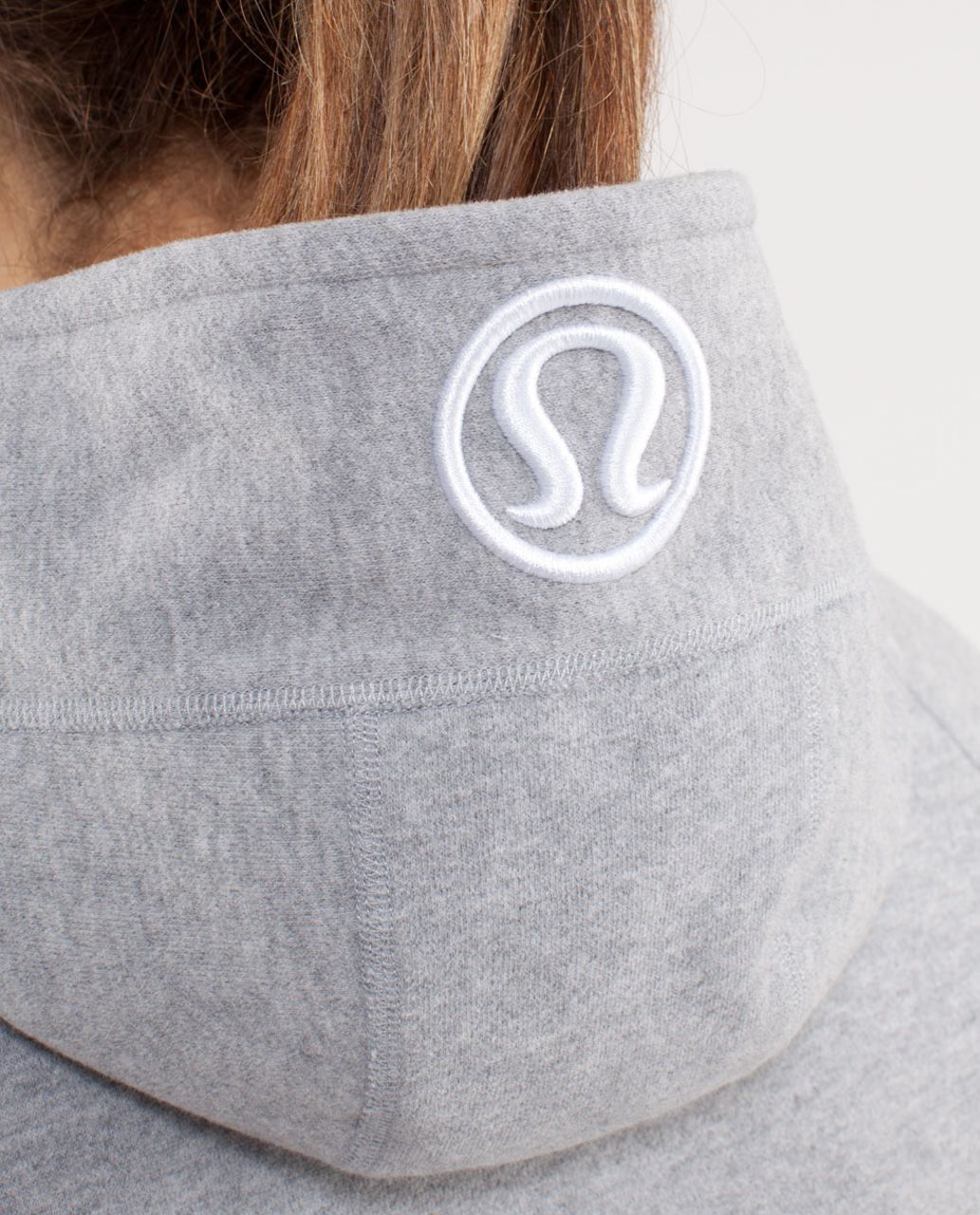 Lululemon Scuba Hoodie - Heathered Fossil /  White