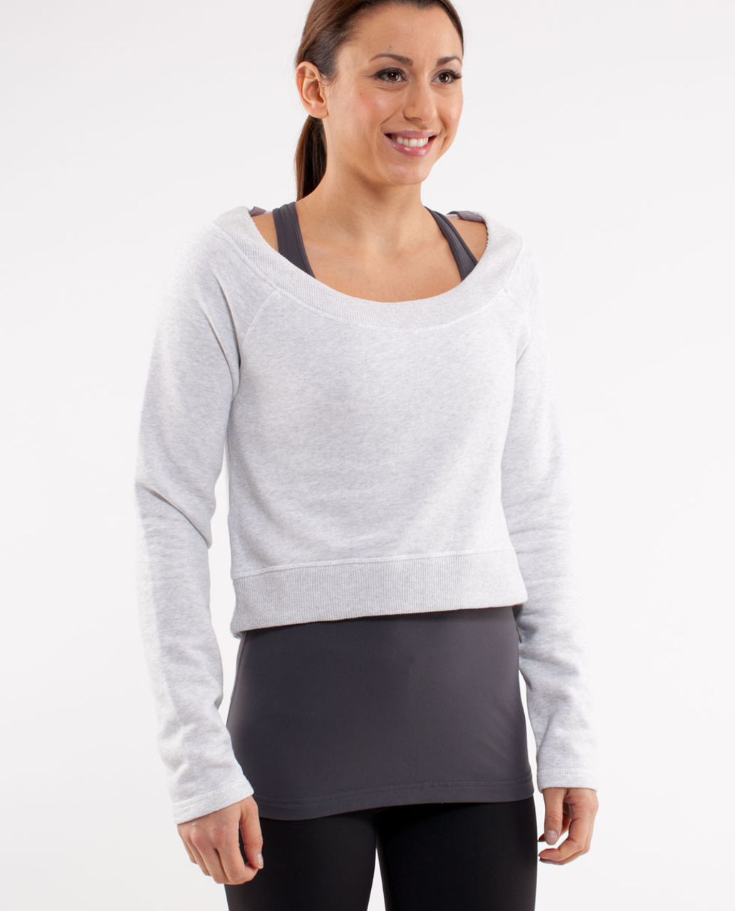 Lululemon Good Karma Pullover - Heathered White